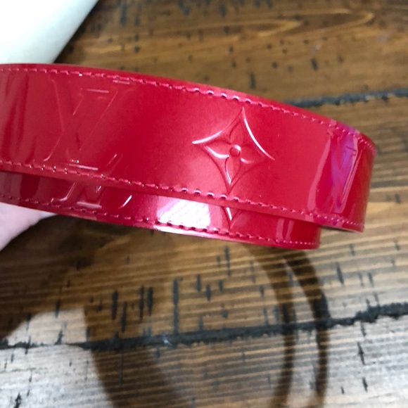 Louis Vuitton Red Monogram Vernis Belt - Picture 6 of 9